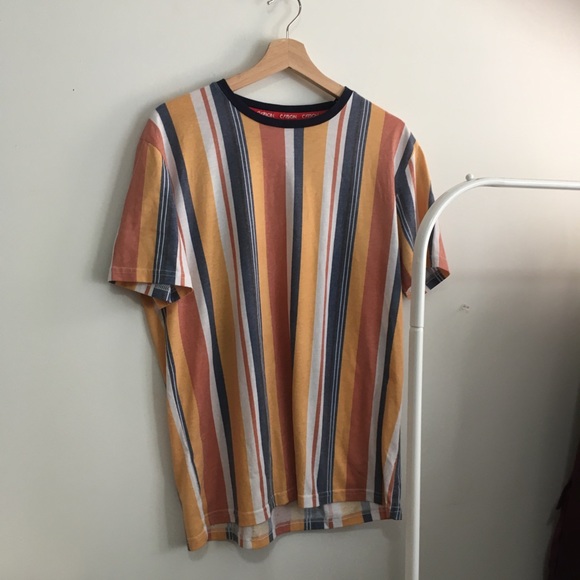 CARBON vertical striped t-shirt - Picture 1 of 3